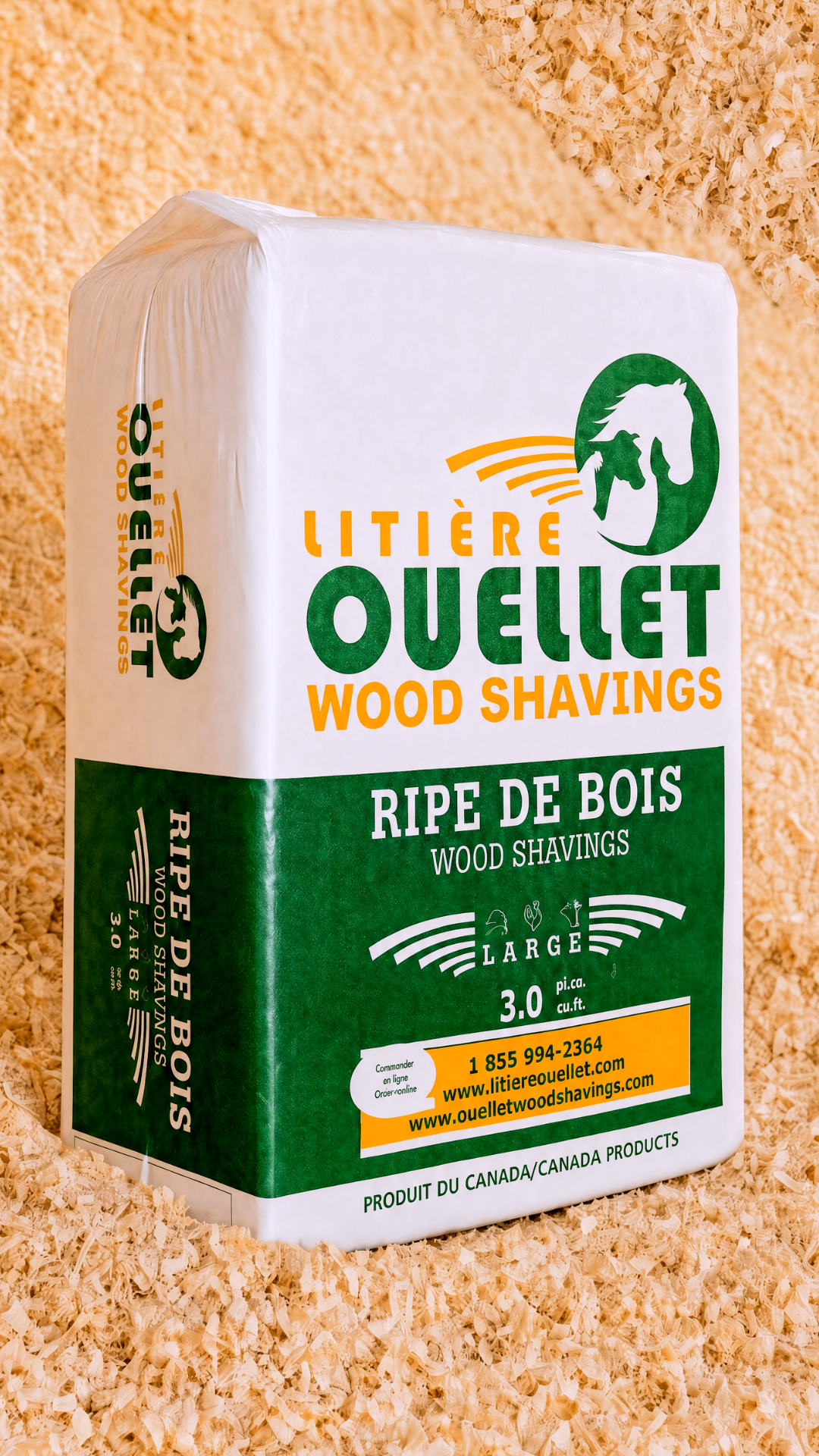 Coarse shavings